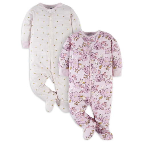 Gerber Baby Girl Sleep 'n Plays, 2-Pack (Newborn-3/6 Months)