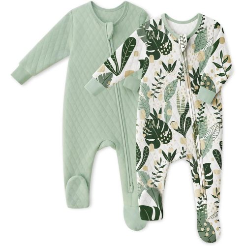 Yoofoss Baby Pajamas Organic Cotton Baby Sleepers for Newborn 0-3 3-6 6-9 Months Boys Girl Clothes Footed Pjs