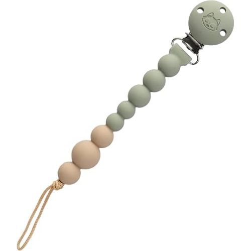 Loulou Lollipop One-piece OneC Silicone Pacifier Clip Baby Pacifier Holder