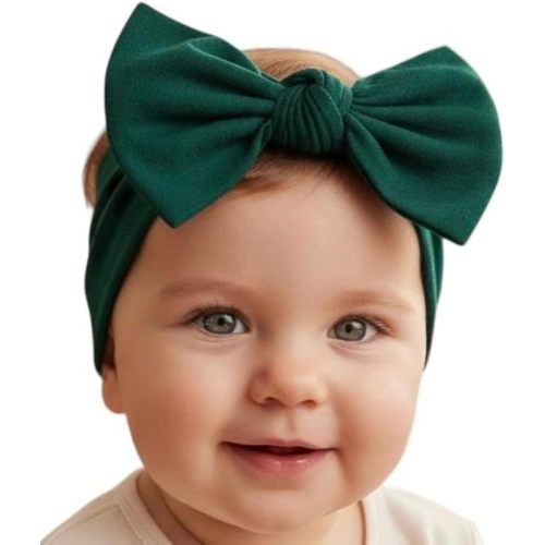Baby Girl Headbands-Infant,Toddler Cotton Handmade Hairbands with Bows Child Hair Accessories