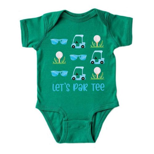 The Juniper Shop Let's Par Tee Sunglasses Baby Short Sleeve Bodysuit