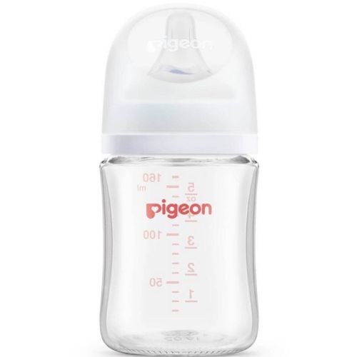 Pigeon Nurture & Nest Wide-Neck Anti-Colic Glass Baby Bottle with Nipple - 5 fl oz