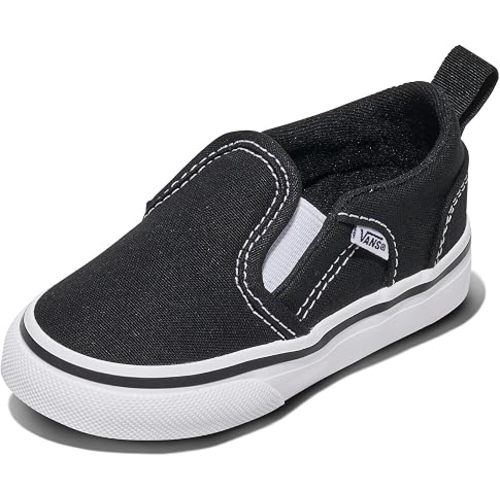 Vans Kids' Asher Slip-on Shoe - Girls' Sneakers for Everyday Wear, Walking, School & Fashion