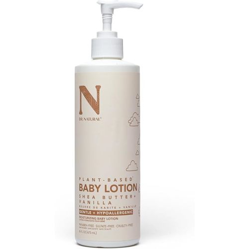 Dr. Natural Moisturizing Baby Lotion - Shea Butter Baby Lotion for Newborn and Kids - Sensitive Skin Body Lotion - Shea Butter and Vanilla - 16 oz