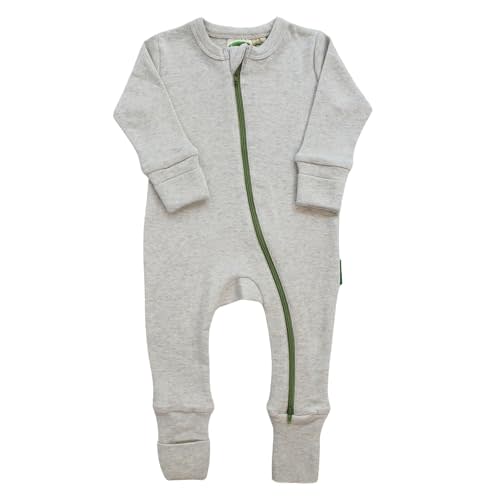 PARADE Organic Snuggle Soft Melange '2-Way' Zipper Romper