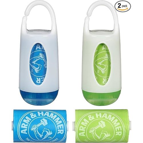 Munchkin Arm and Hammer Diaper Bag Dispenser Green and Blue