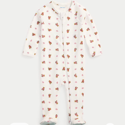 Polo Bear Cotton Footed Coverall