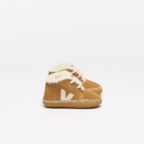 BABY FURED SUEDE CAMEL PIERRE