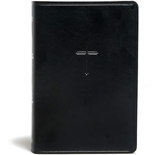 KJV Everyday Study Bible, Black LeatherTouch, KJV Holy Bible, Black Letter, Pure Cambridge Text, Study Notes and Commentary, Illustrations, Articles, Charts, Easy-to-Carry, Easy-to-Read Bible MCM Type