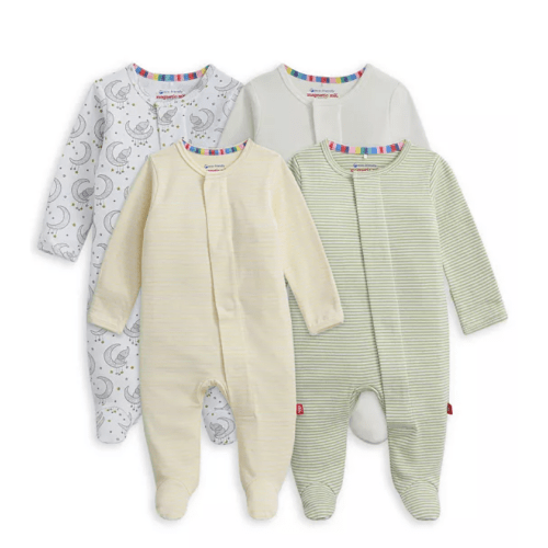 Unisex Footie Bundle, Pack of 4 - Baby (3-6m)