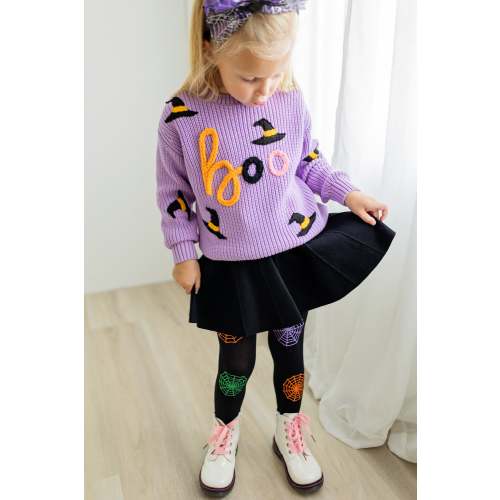 Embroidered Sweater - Boo – Cheeky Plum