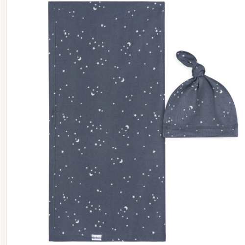 2-Piece Baby Boys Stars & Moon Swaddle and Cap Set – Gerber Childrenswear