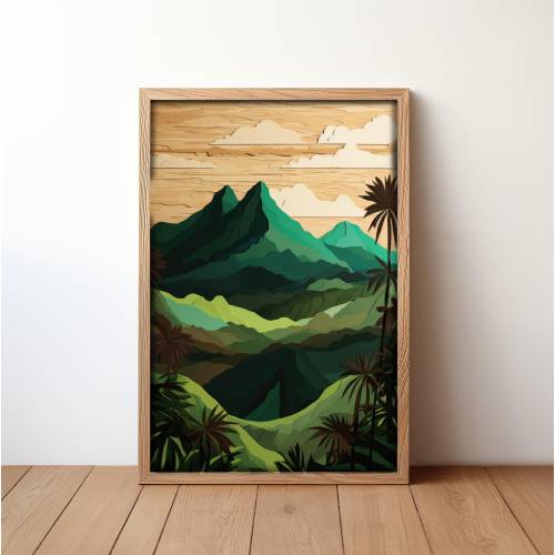Olomana Three Peaks | Oahu Wall Art | Hawaii Mountains | Oahu Art Print | Hawaii Landscape | Oahu Poster | Oahu Hawaii Print | Hawaii Artist