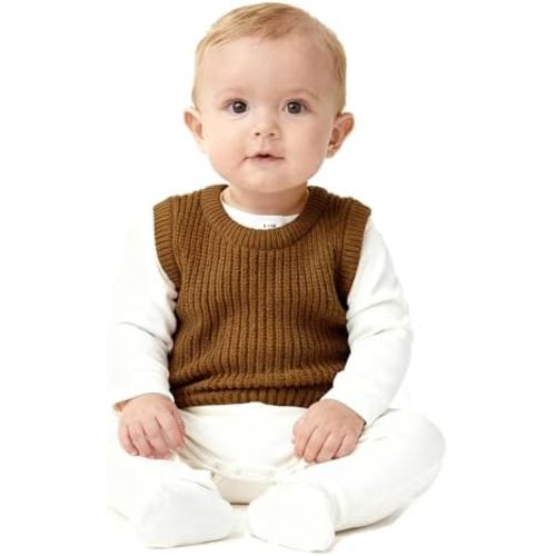 RESOOYO Knit Baby Boy Girl Sweater Pullover Sweatshirt Toddler Crewneck Fall Winter Top