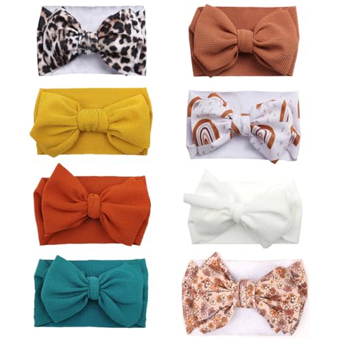 GEZISAN Baby Headbands Nylon Bow Baby Turban Knotted Headwrap Hair Accessories for Baby Girls Newborn Infant Toddlers Kids