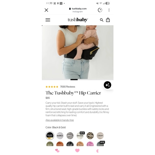 The Tushbaby Hip Carrier