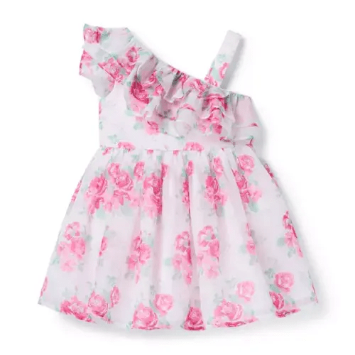 Pale Blush Rose Ruffle Party Dress by Janie and Jack (12-18m)