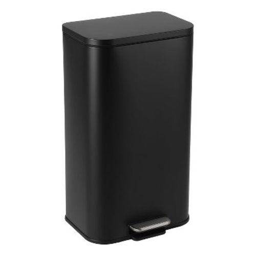 5.3 Gal Stainless Steel Step Trash Can, Commercial Slim Bin, Soft-Close Lid, Fingerprint-Proof, Space-Saving for Kitchen, Office, Silver