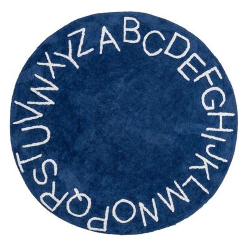 Nuloom Alphabet Washable Round Rug