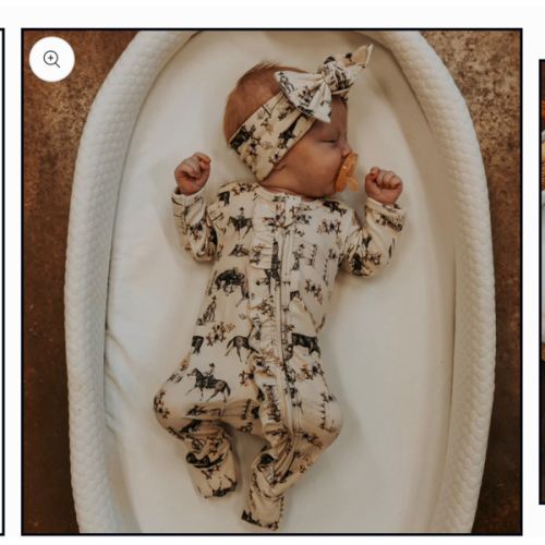 Western Serenity -Ruffled- Folding Feet Jammies – Cowkid Clothing Company