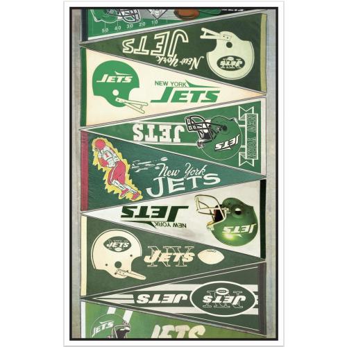 New York Jets vintage pennant print 15x24 or 11x17