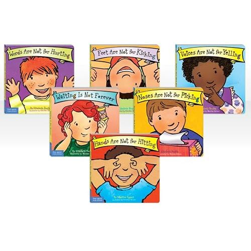 Best Behavior® 6-Book Box Set (Hands are Not for Hitting, Feet are Not for Kicking, Voices are Not for Yelling, Waiting is Not Forever, Words are Not for Hurting, and Noses are Not for Picking)