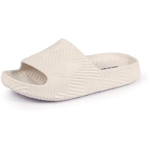 Weweya Shower Shoes for Women and Men - Bathroom Slippers - Non Slip House Slides - Lightweight Beach Sandals
