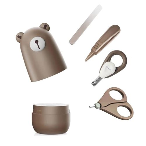 Baby Nail Clippers Set, Baby Manicure Set and Pedicure Set with Cute case. Baby Grooming Gift Set for Newborns, Infants and Toddlers