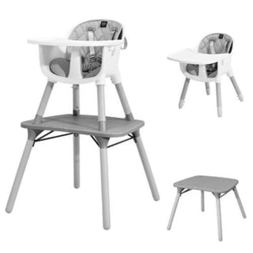 Babyjoy 4 in 1 Baby High Chair Convertible Toddler Table Chair Set - See Details