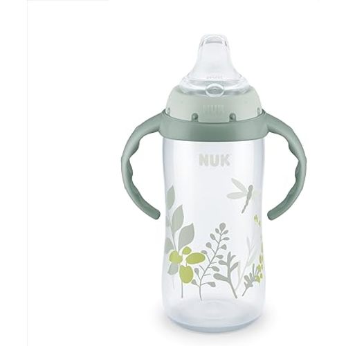NUK for Nature Learner Cup, 10 oz, 9+ Months – BPA Free, Spill Proof Sippy Cup