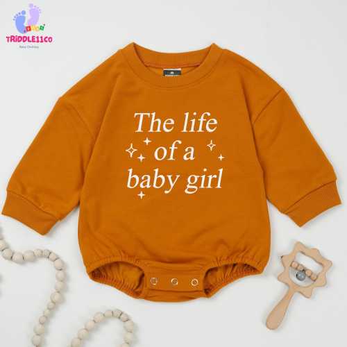 EMBROIDERED The Life of a Baby Girl, Baby Gift, The Life of Cute Girl, Showgirl Life, Gift for baby, Baby Girl Bodysuit, Newborn Gift