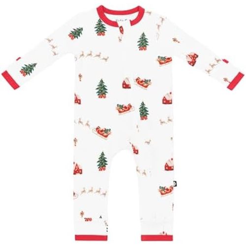KYTE BABY Unisex Rayon Made From Bamboo Zippered Rompers 0-24 Months