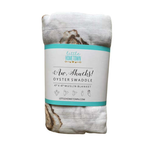 Aw Shucks Oyster Swaddle Blanket