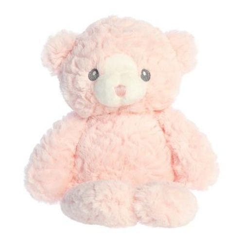 ebba Small Huggy Bear Snuggly Baby Stuffed Animal Pink 9"