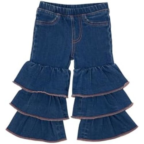 Wrangler Baby & Toddler Girls' Ruffled Flare Jean - Morgan