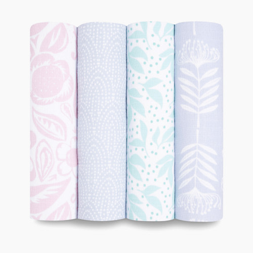 Aden + Anais Essentials Cotton Muslin Swaddles (4 Pack) - Damsel