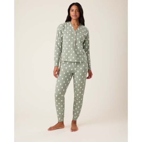 Waffle Maternity & Nursing Lounge Set | Sage Trees - Kindred Bravely