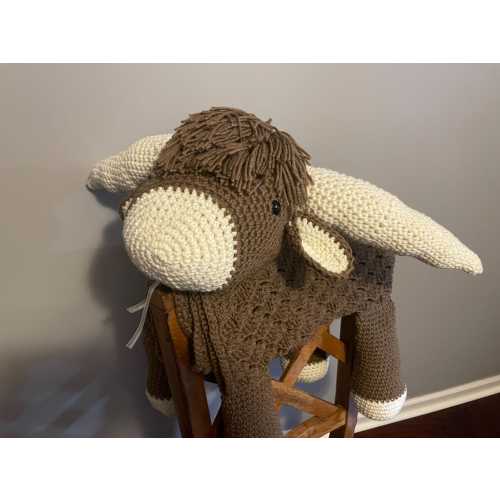 Highland cow Crib blanket
