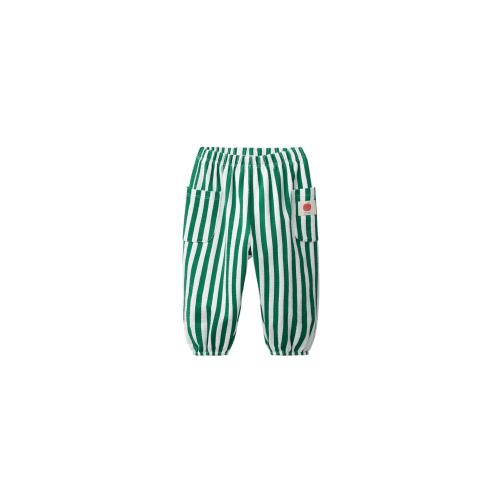STRIPED JOGGER PANTS WITH LABEL - Green / Ecru | ZARA United States