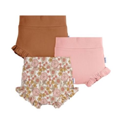 Baby Girls Bubble Shorts, 3-Pack