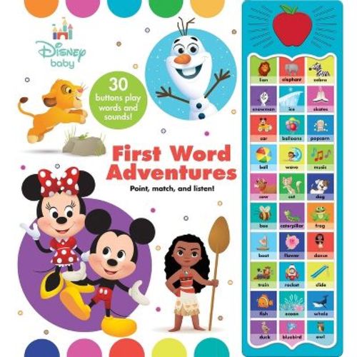Disney Baby: First Word Adventures Sound Book - by Pi Kids (Mixed Media Product)