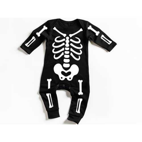 Skeleton Bodysuit for Baby, Halloween Costume Skeleton Glow, Baby Body Skeleton, Halloween Gift for Skeleton Baby