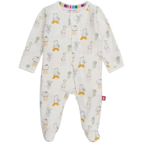 Magnetic Me Boys Modal Magnetic Baby Footie Pajamas | Silky Soft Modal Fabric | Baby Sleepers