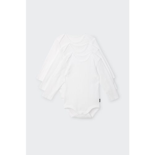Essentials Rib Longsleeve Bodysuit 3 Pack