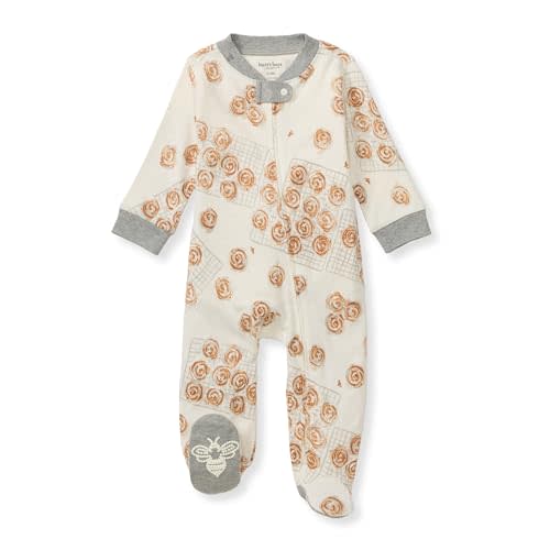 Burt's Bees Baby Boys Footless Pajamas, Sleep and Play Loose Fit, 100% Organic Cotton Soft One-piece PJs