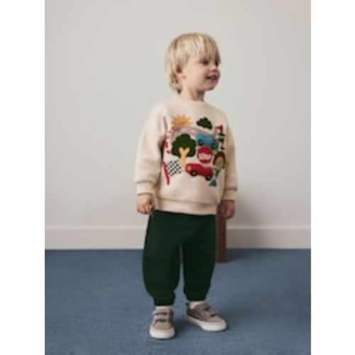 Buy Ecru Crew Neck Joggers Set (3mths-7yrs) from Next USA