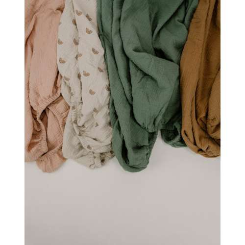 Landen Organic Muslin Fitted Baby Crib Sheet - Etsy