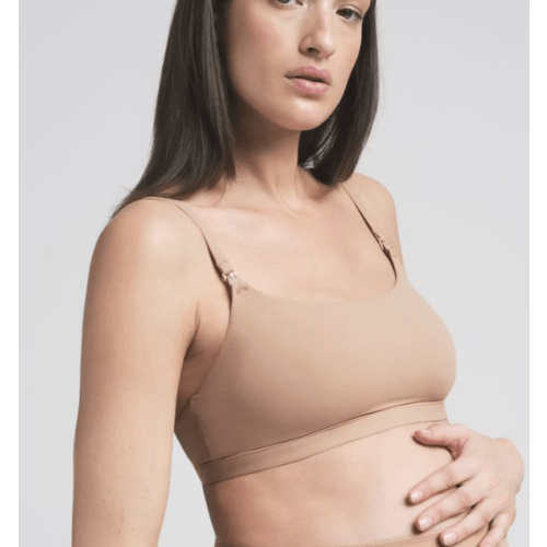 FITS EVERYBODY MATERNITY NURSING SCOOP BRALETTE | SAND | SKIMS
