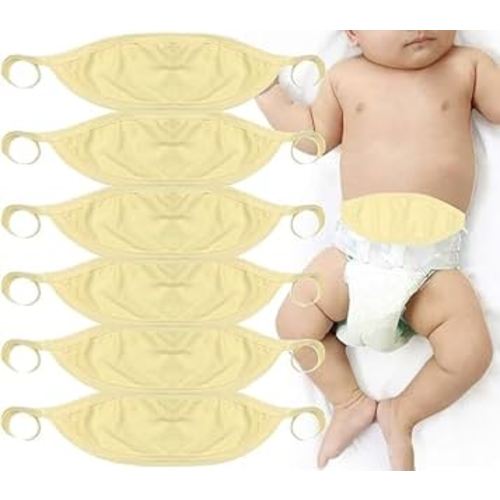ToBeInStyle Babies 3-Pack Soft Cotton Baby Binder Belly Button Protector - Yellow - One Size