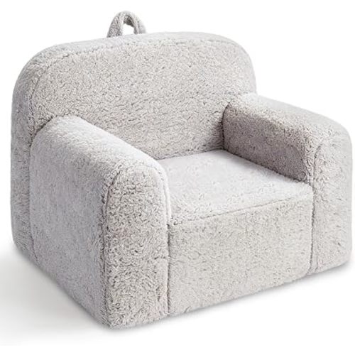 Pterying Kids Chair with Washable Soft Sherpa Cover